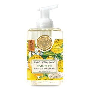 2 BOTTLES - Michel Design Works Foaming Hand Soap, Lemon Basil